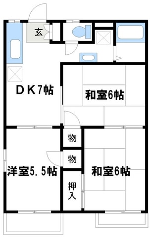 カーサホワイトの物件間取画像