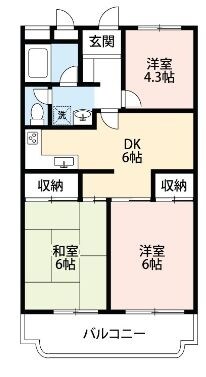 フルール三神　三番館の物件間取画像