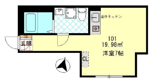 コムストック登戸の物件間取画像