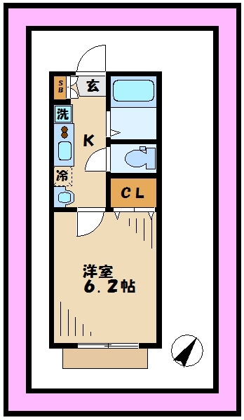 中野島ＤＳコート２１の物件間取画像