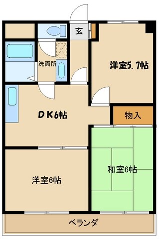 グランドパレス鶴川の物件間取画像