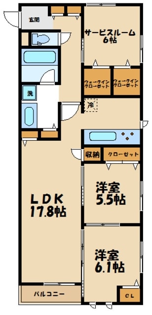 ＢｌｉｓｓＭＩＹＡＭＥＤＡＩＲＡ　～ブリス宮前平～の物件間取画像