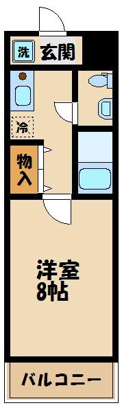 ドミール読売ランド前の物件間取画像