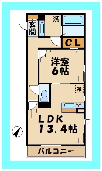 エルシアの物件間取画像