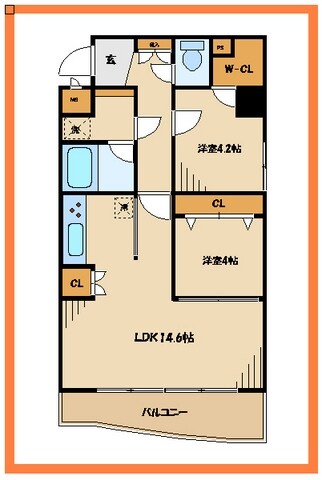 パレソレイユ調布の物件間取画像