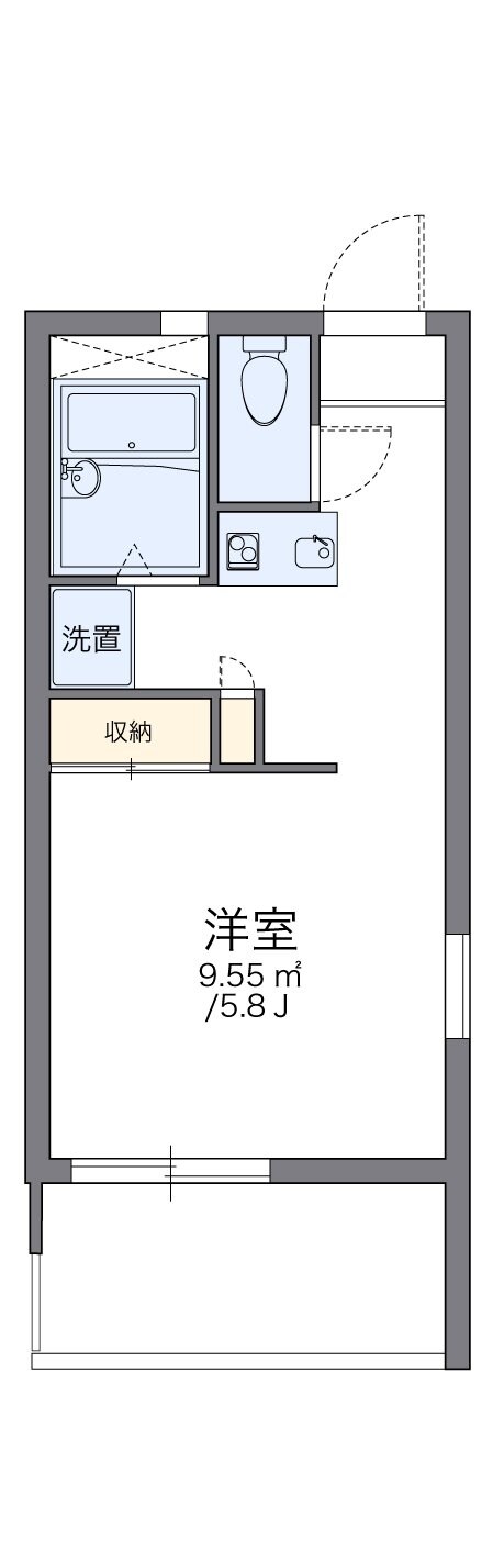 レオパレスヴィルヌーブの物件間取画像