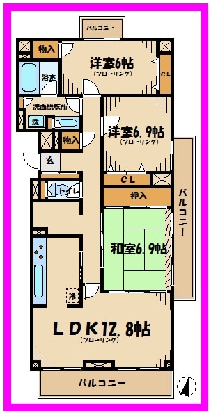 T's garden府中の物件間取画像