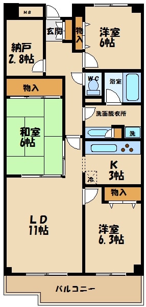 T's garden府中の物件間取画像