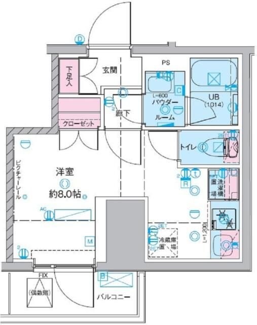 ジェノヴィア桜上水ＩＩの物件間取画像