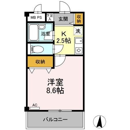 アクシス東小金井の物件間取画像