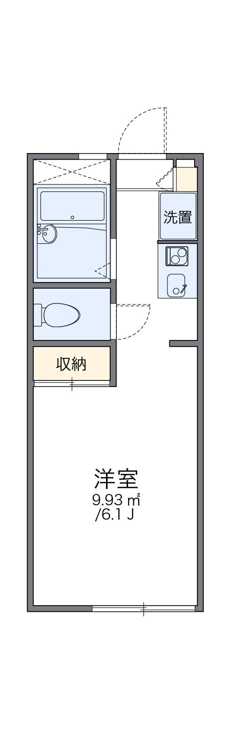 レオパレスヴェルジェの物件間取画像