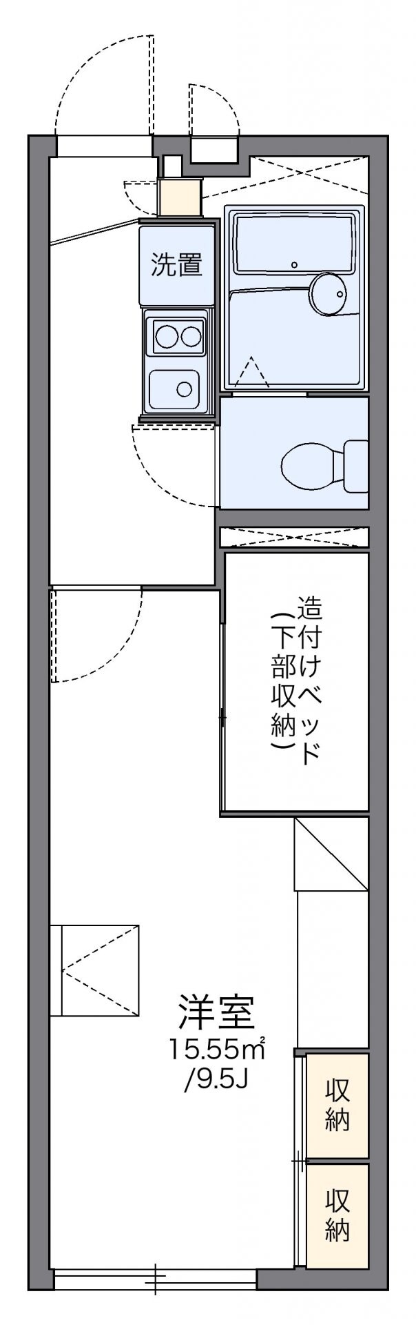 レオパレスピュアタウンの物件間取画像