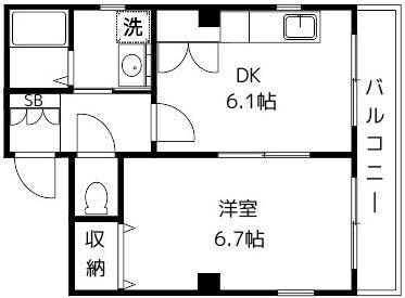 ロンウェルサガミの物件間取画像