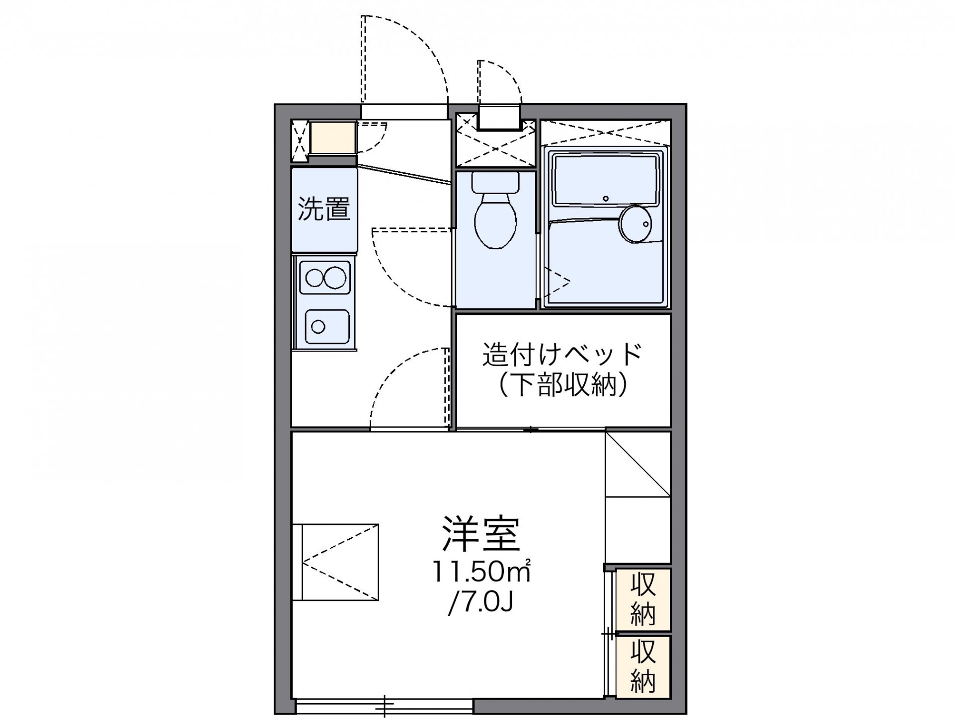 レオパレス宮前の物件間取画像