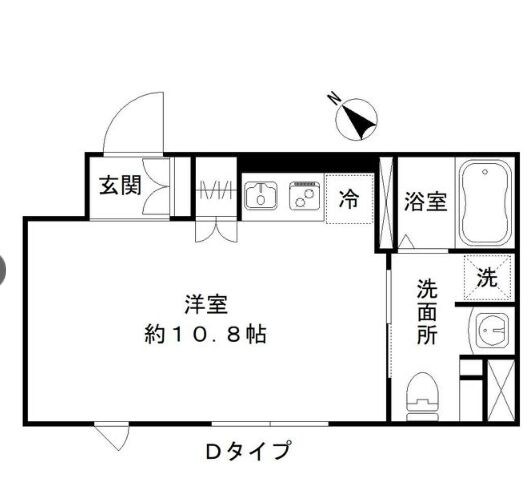 アーバンキューブ三鷹の物件間取画像