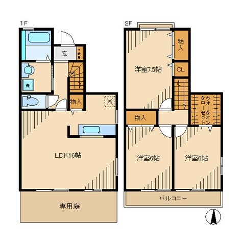 ＧｒｅｅｎＦｏｒｅｓｔ聖蹟の物件間取画像