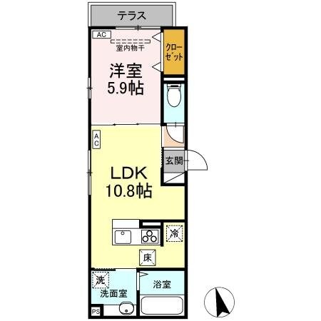 キャトルセゾン狛江の物件間取画像