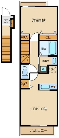 ミューズプレイスの物件間取画像