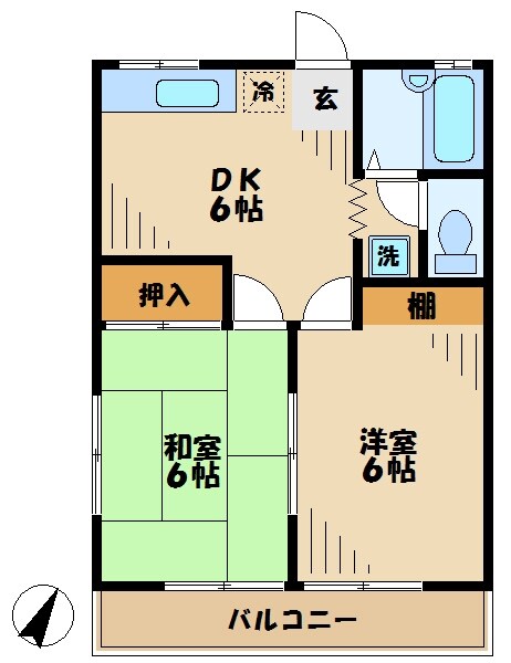 メゾンリコウの物件間取画像