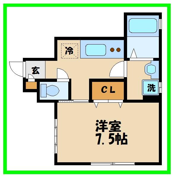 カーサ成城の物件間取画像