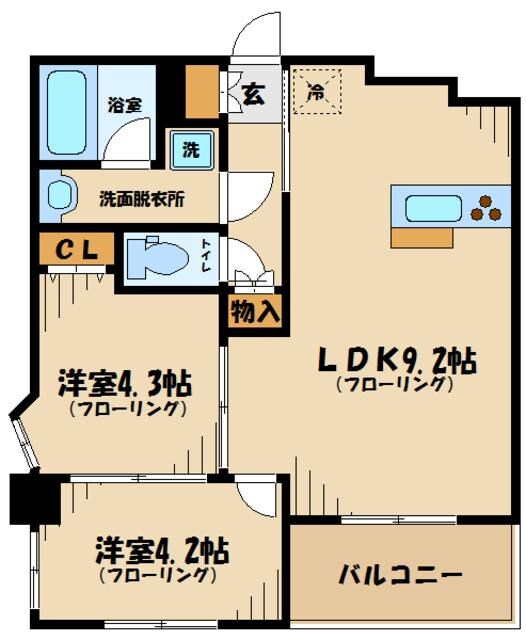 ルクレ上北沢・ルネサンスコートの物件間取画像