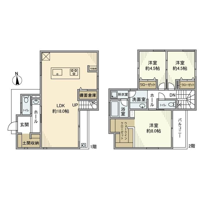 下連雀戸建の物件間取画像