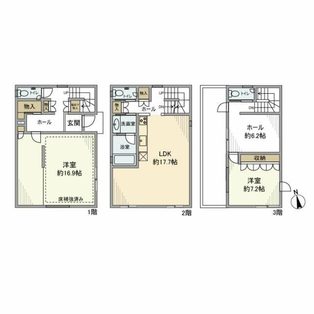 西府町戸建の物件間取画像