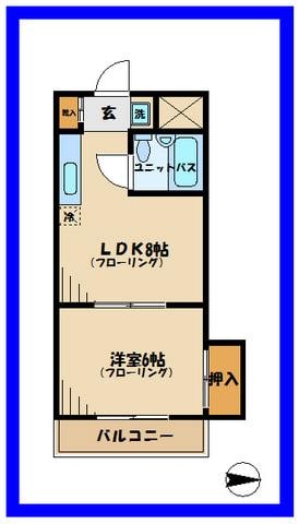 府中ＫＴマンションの物件間取画像