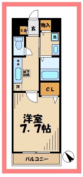 ソレアードＣ館の物件間取画像