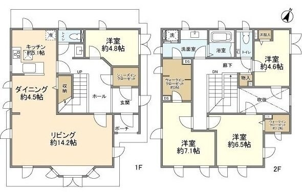 上祖師谷１丁目貸家の物件間取画像