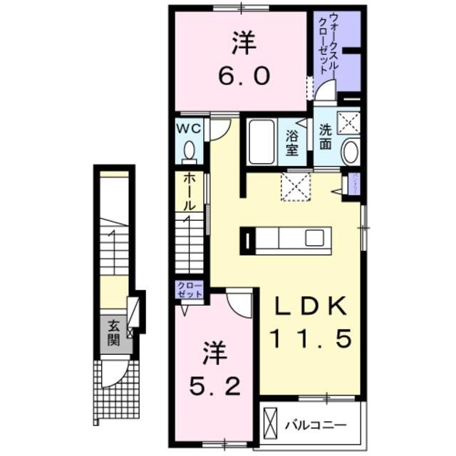 上水南+Sの物件間取画像