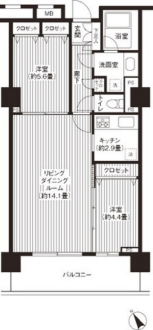 グランピラー高井戸の物件間取画像