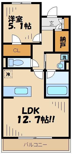 レゴリス成城１の物件間取画像