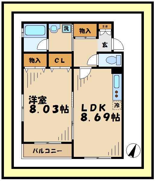 CLAIRの物件間取画像