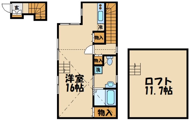 アップライン東府中の物件間取画像