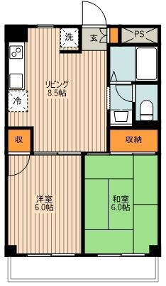 ウイングシティ立花の物件間取画像