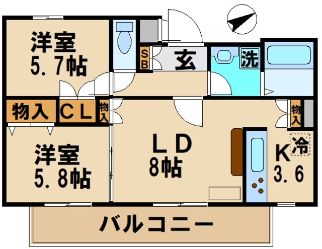 オークヴィレッジ調布の物件間取画像