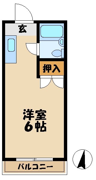 若樹ハイツの物件間取画像