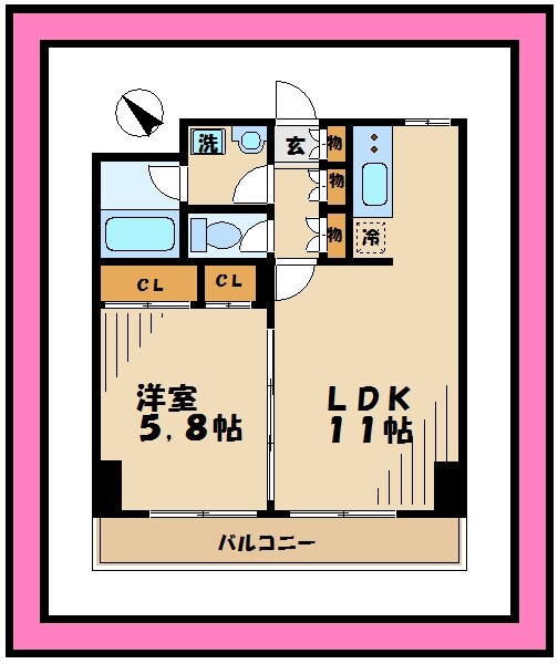 ベェルヴェル稲城の物件間取画像