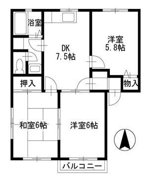 アリュミエールBの物件間取画像