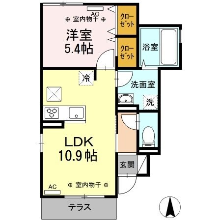 ソレイユ　Tenの物件間取画像