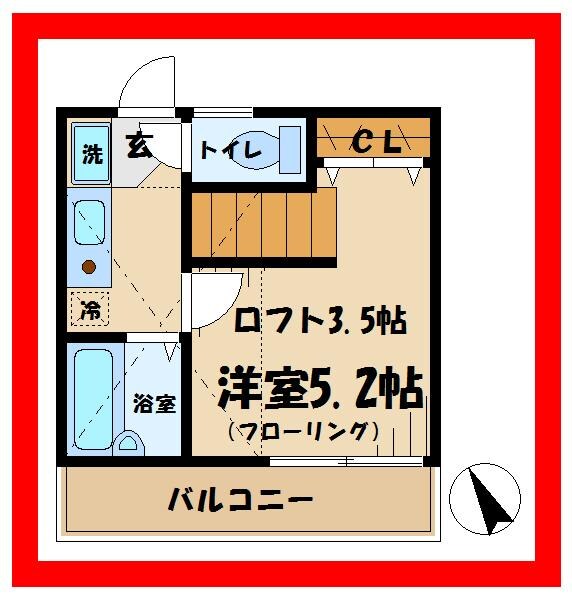 ラルゴ白糸台の物件間取画像