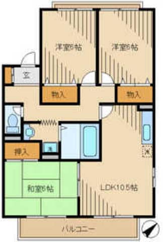 ヴィラージュの物件間取画像