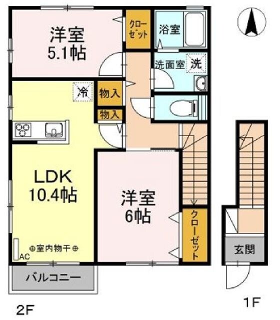 ボヌール　シャトレの物件間取画像