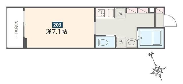 ＭＥＬＤＩＡ是政の物件間取画像