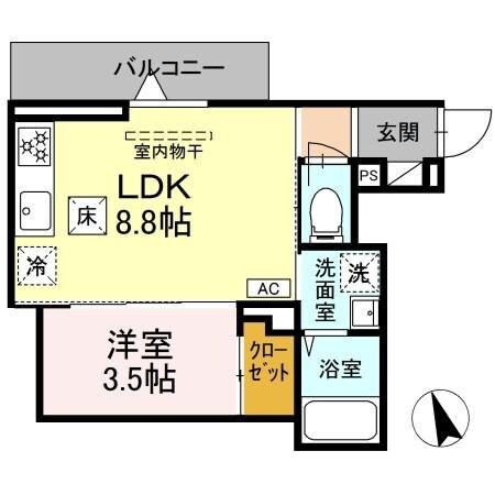 Asset-Court錦町の物件間取画像