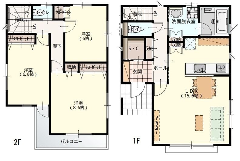 仮）日野市川辺堀之内戸建計画の物件間取画像