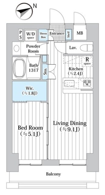 キングストンパレス立川の物件間取画像