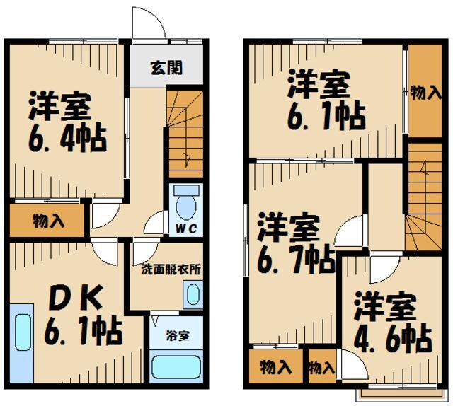 衣笠邸の物件間取画像