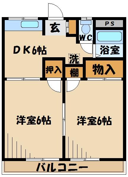 コーポ井上の物件間取画像